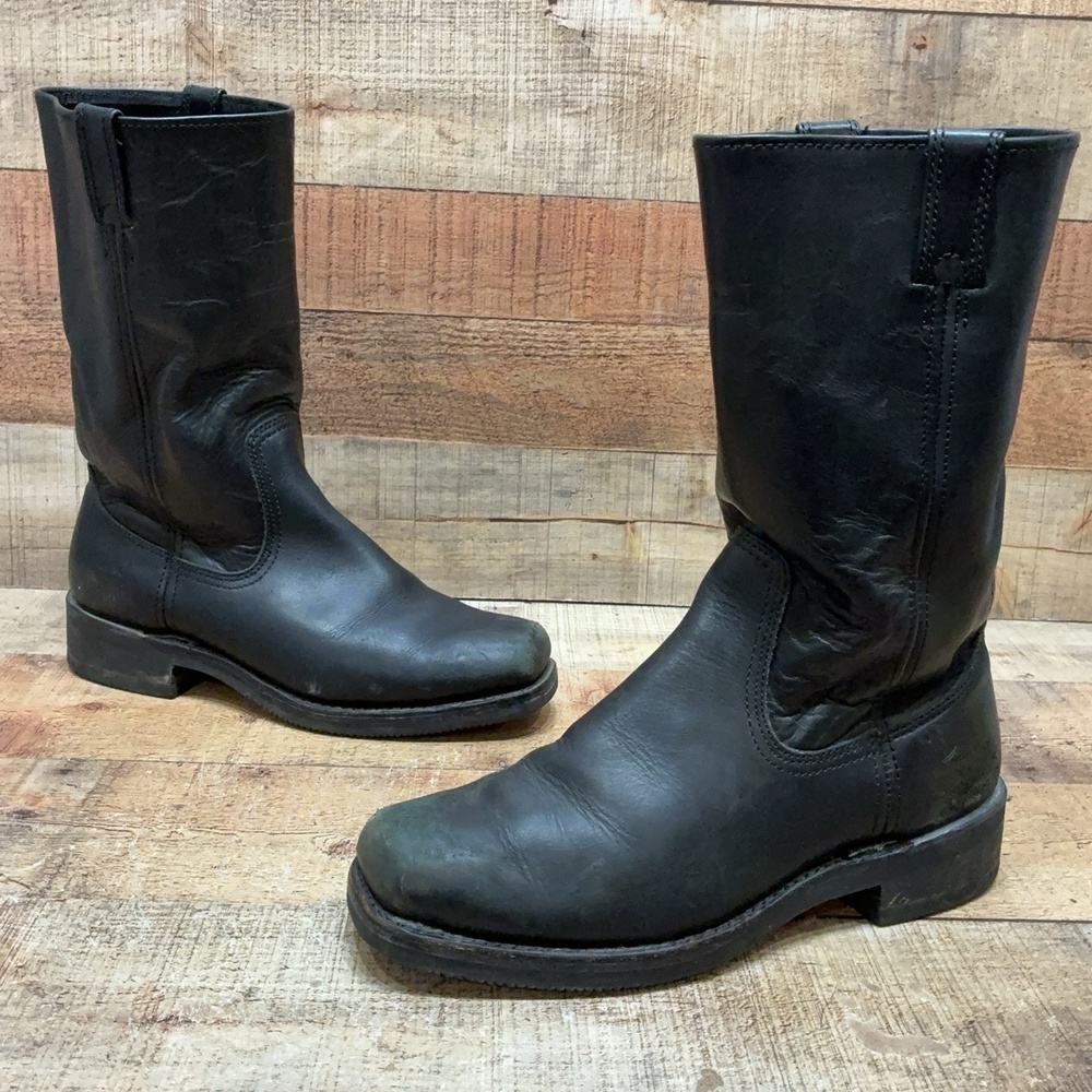 Harley-Davidson Boots Mens Size 9.5 42.5 Black Leather Biker Mid Calf 95594